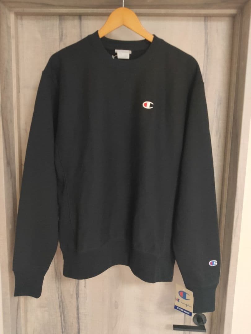 USA-M 新品 champion チャンピオン リバースウィーブ 黒
