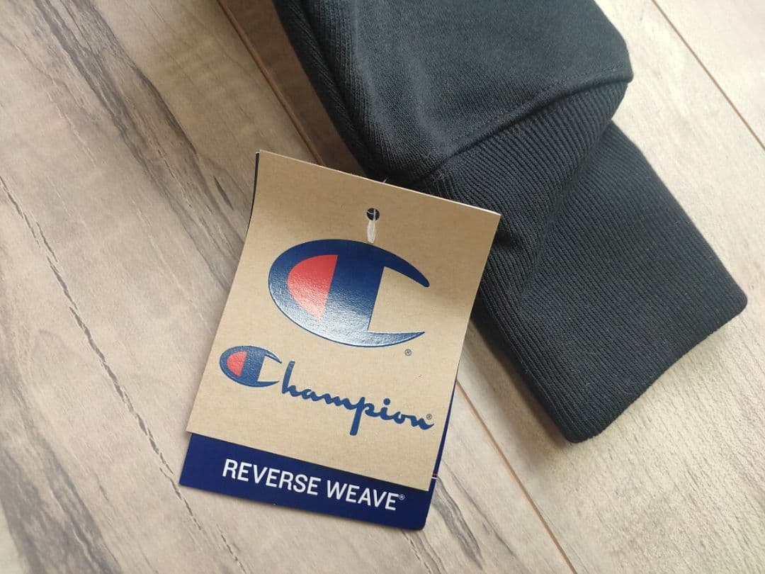 USA-M 新品 champion チャンピオン リバースウィーブ 黒