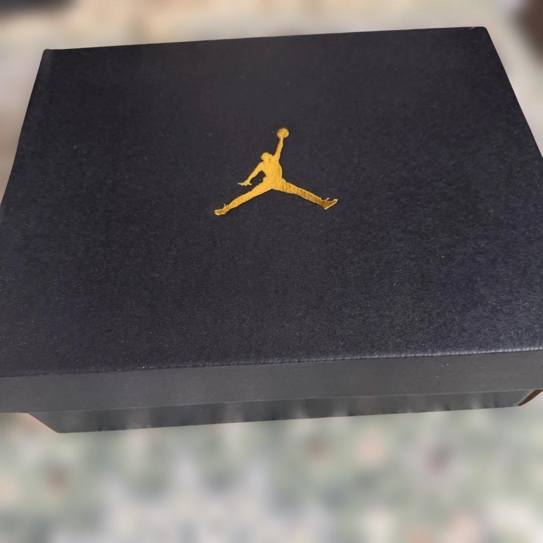 【超美品】エアジョーダン1/ジュニア/ブラック/ホワイト/グレー/23cm/箱有