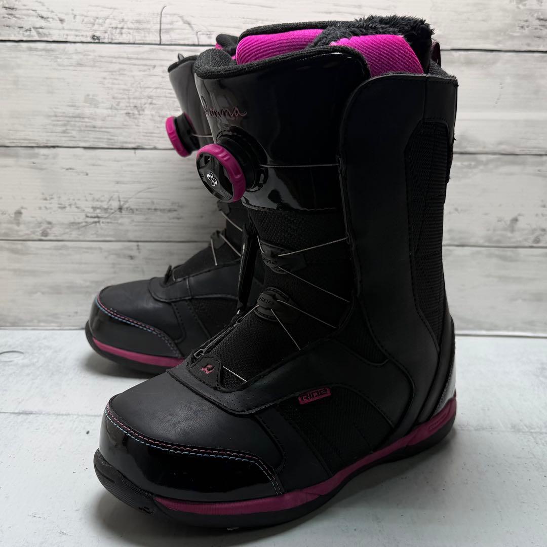 RIDE DONNA BOA スノボブーツ 23.5cm 黒ピンク【E-77】