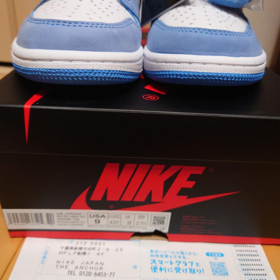 NIKE AIRJORDAN1RETROHIGHOGユニバーシティブルー27.0