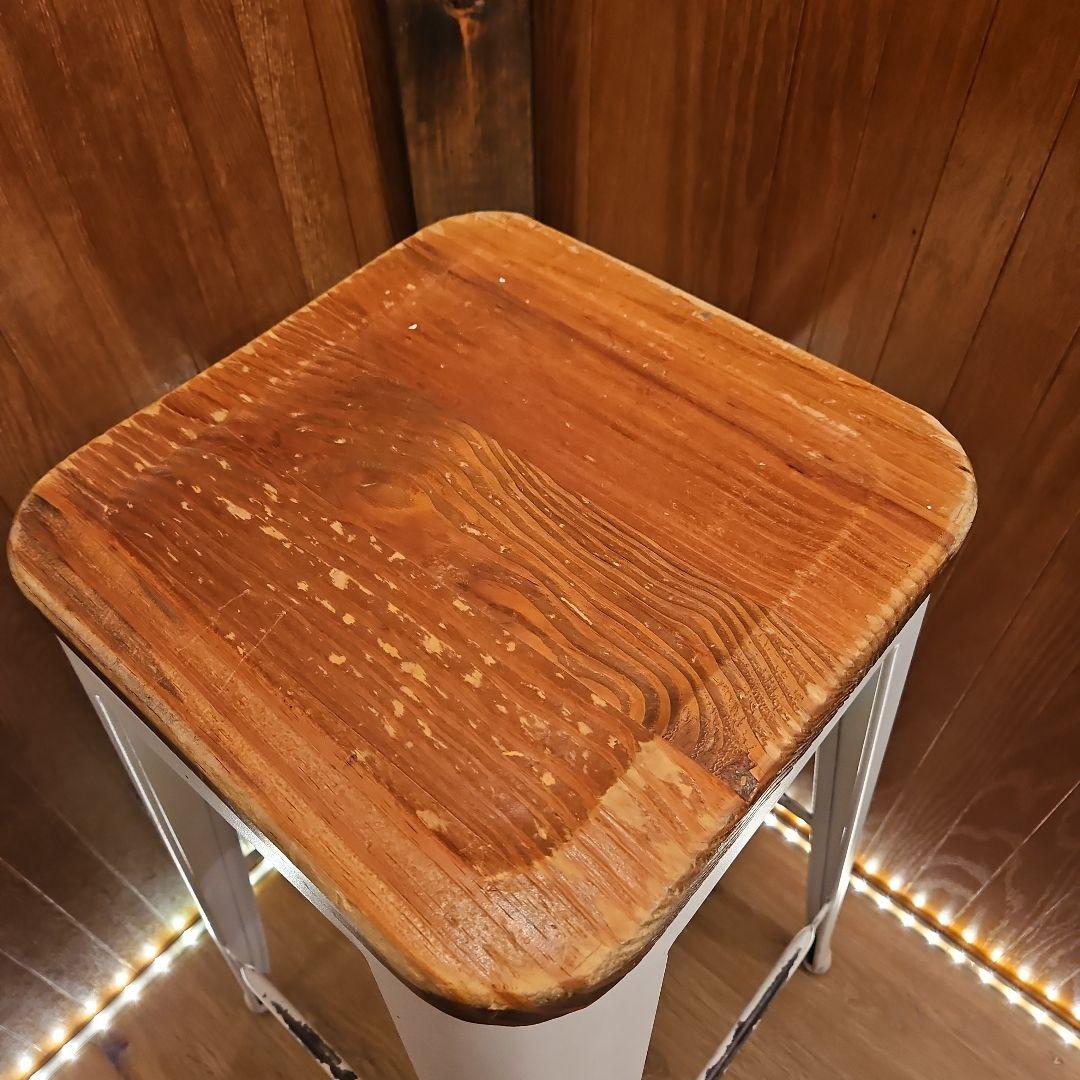 ２脚セット スタッキングスツール ヴィンテージスツール カウンターチェア B