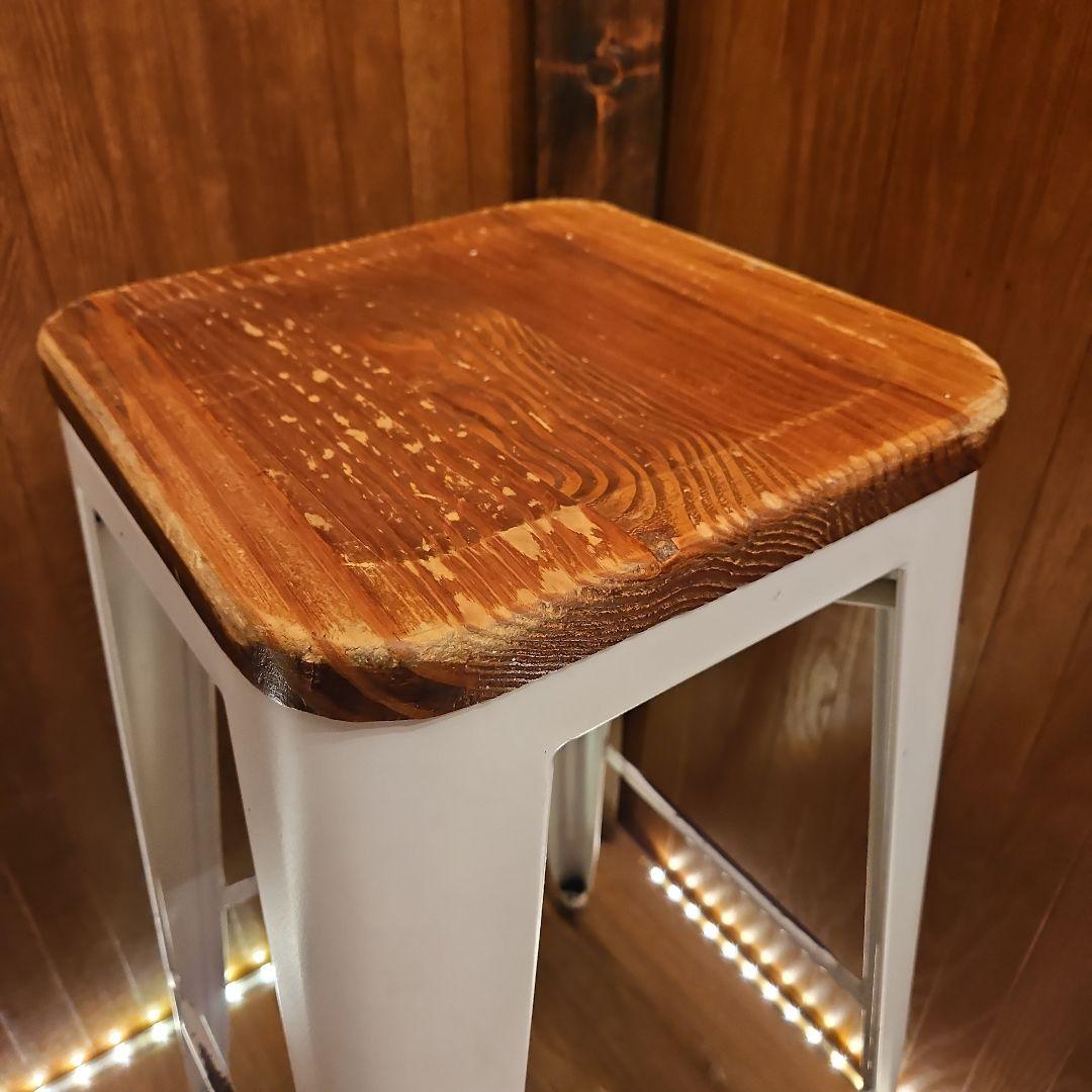 ２脚セット スタッキングスツール ヴィンテージスツール カウンターチェア B