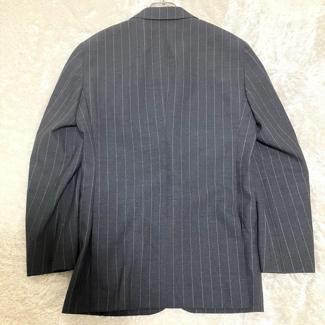 極美品✨ ビームスF ウール モヘア混 ダークグレー 48 8R スーツ L
