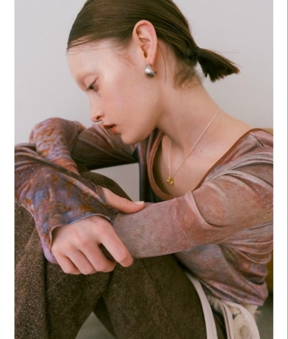 【定価14850円】sahara ベロアアートプリントトップ