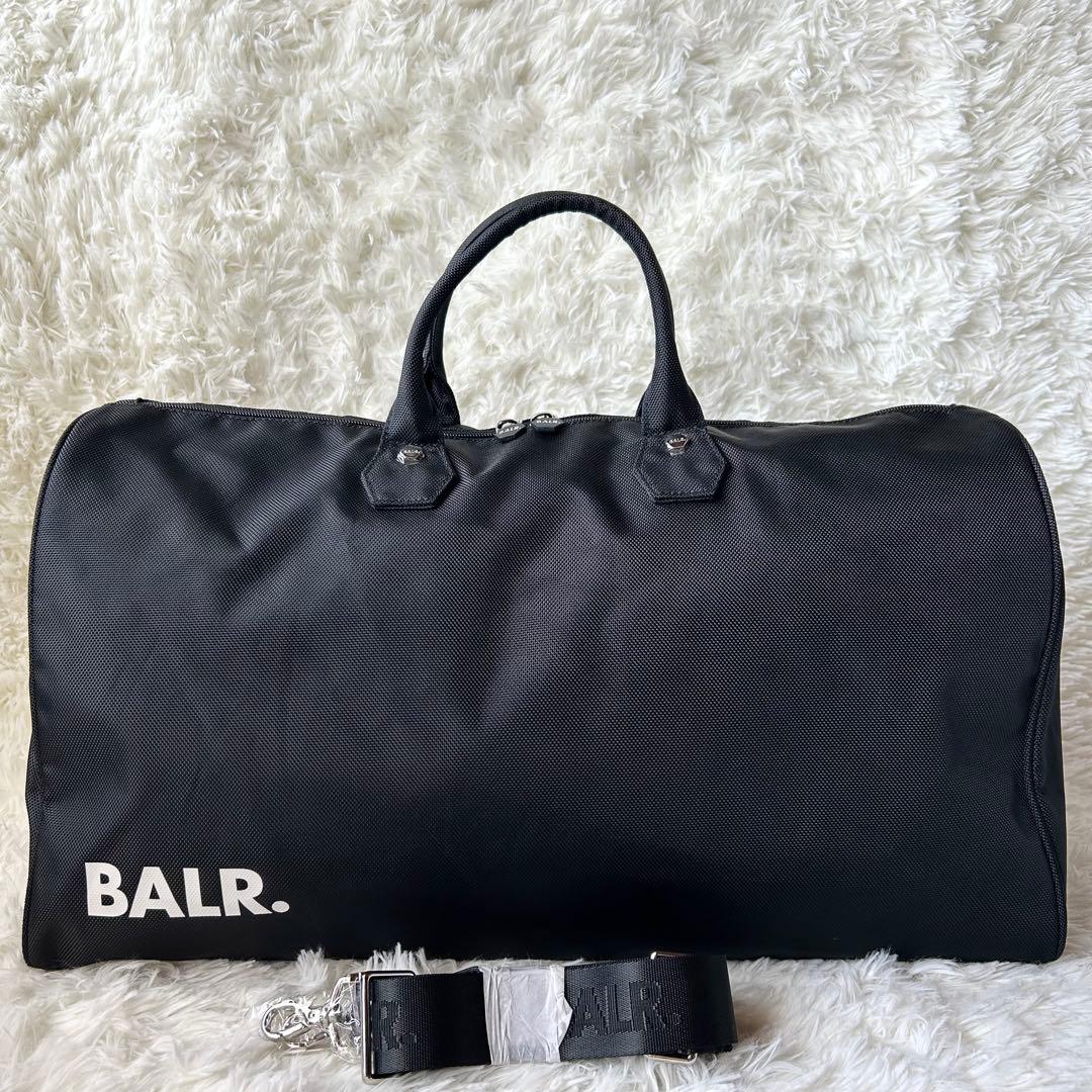 新品　BALR. 2way ナイロン ロゴボストンバッグブラック　大容量