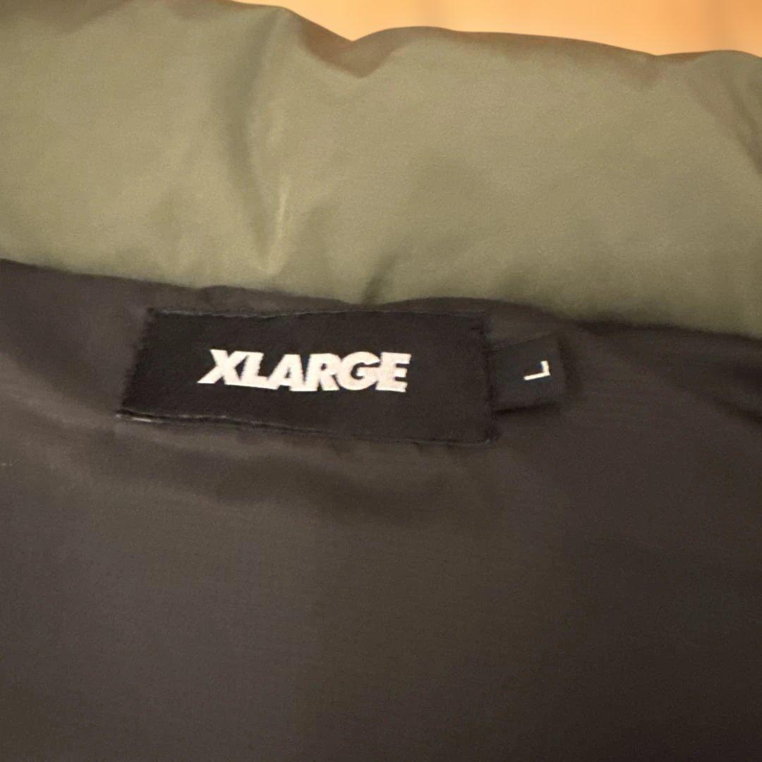 XLARGE オリーブ ダウンベスト XL 美品