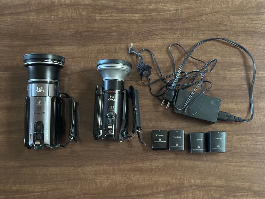 CANON iVIS HF S10 & HS21 ビデオカメラ２台 広角レンズ