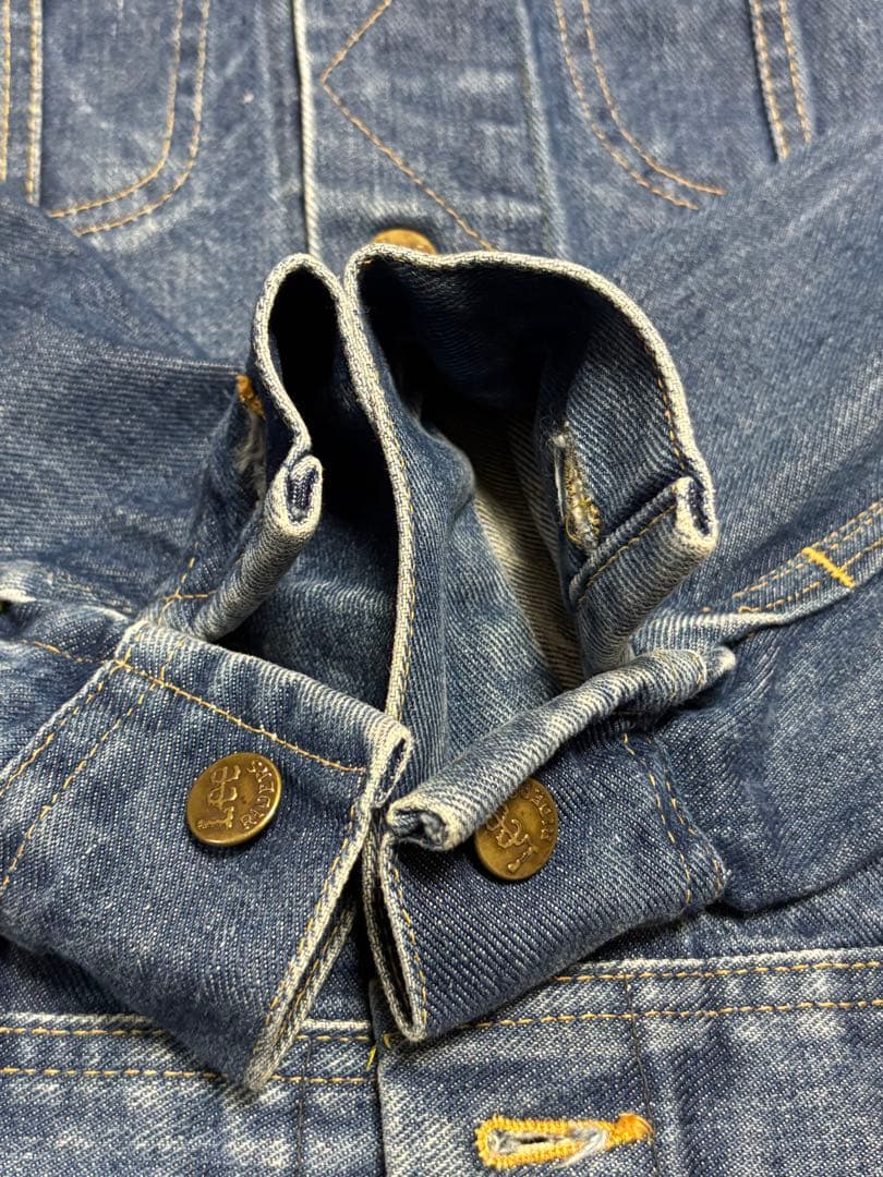 80s リー　デニムジャケット　101J ヴィンテージ　ジージャン　黒タグ