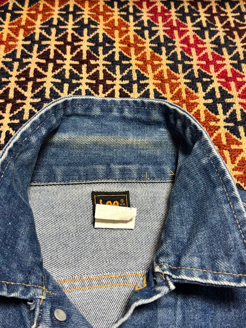 80s リー　デニムジャケット　101J ヴィンテージ　ジージャン　黒タグ