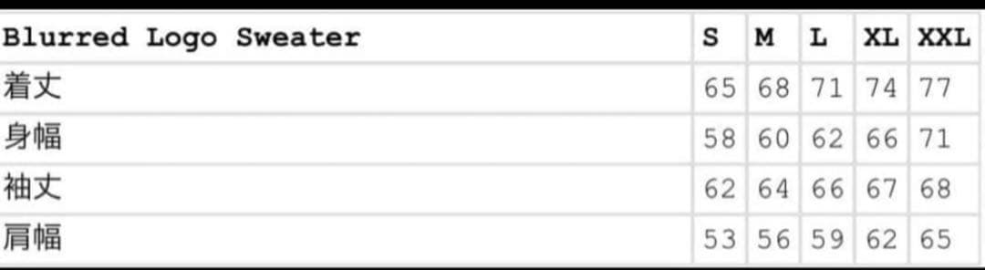 supreme Blurred Logo Sweater Lサイズ