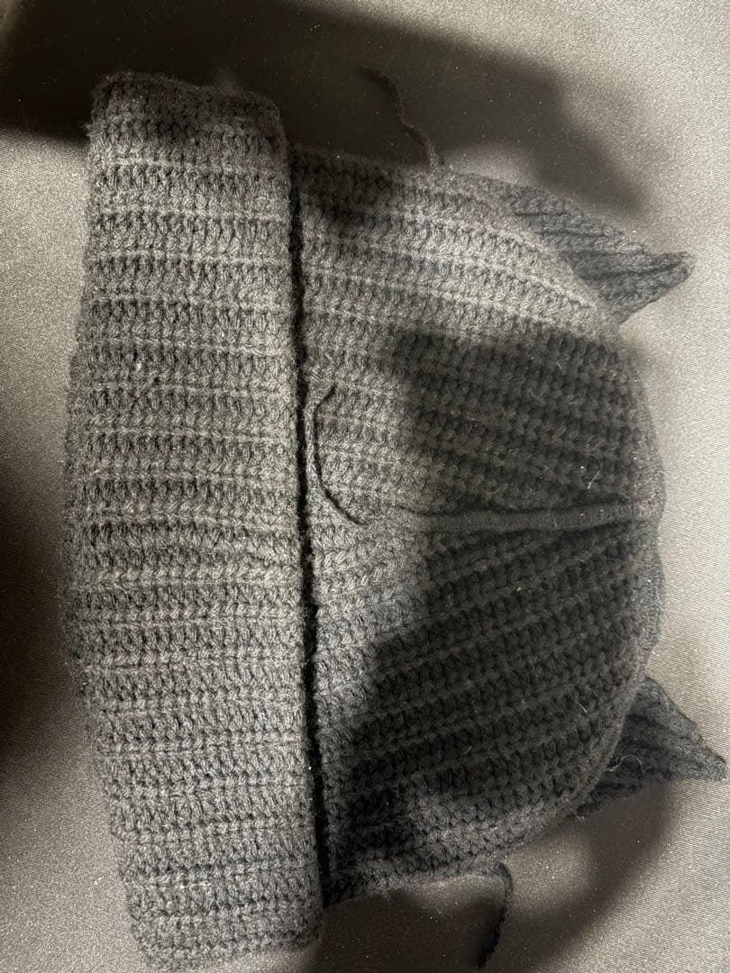 LOVERBOY 猫耳ニット帽 黒