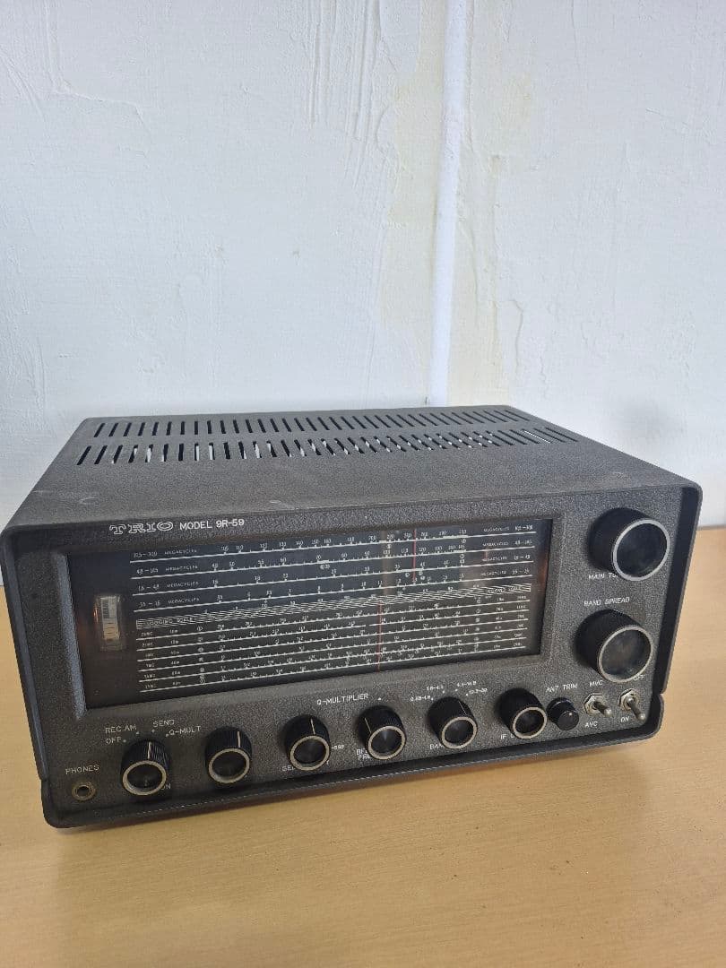 リ*ア様 TORIO 真空管式受信機 トランシーバー 9R-59 通電○　ジャン