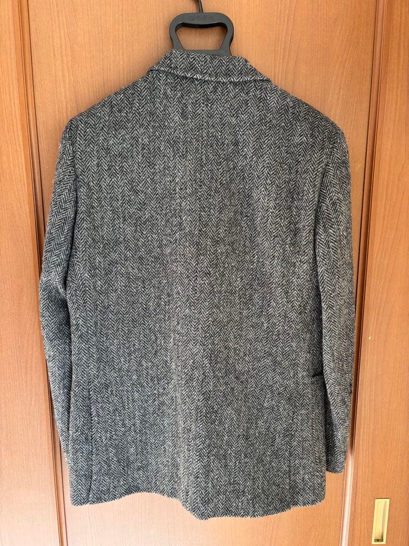 ハリスツイード　ヘリンボーン テーラードジャケット　L