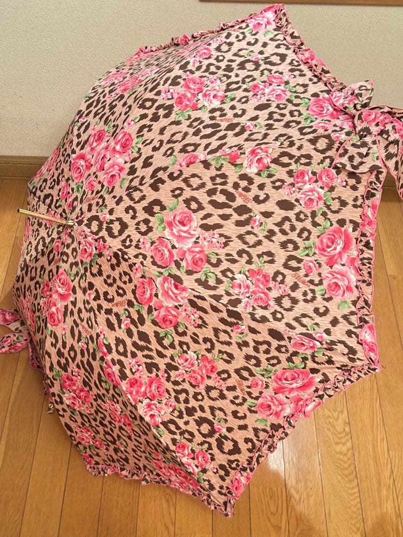 MA*RS ヒョウ柄 薔薇柄 傘 平成ギャル アンブレラ レア マーズ