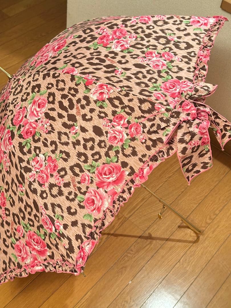 MA*RS ヒョウ柄 薔薇柄 傘 平成ギャル アンブレラ レア マーズ