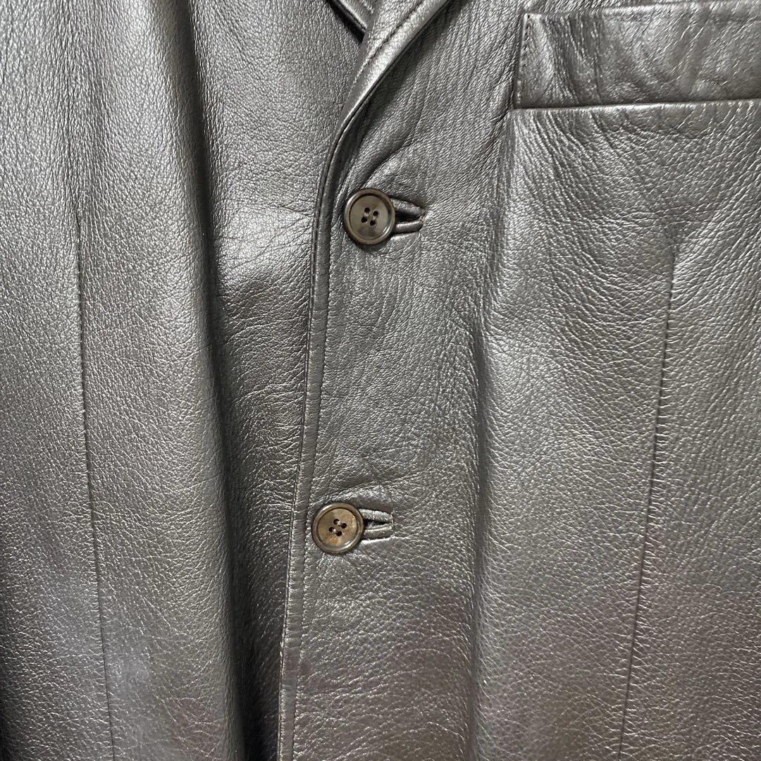 イタリア製 マルセル・ラサンス ブラウン レザージャケット メンズ サイズ L