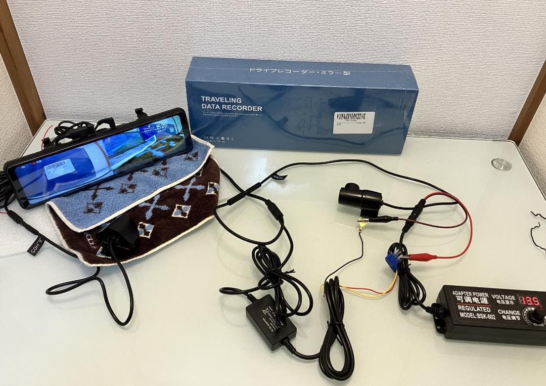 Changer ドライブレコーダー ミラー型 分離 T826 美品+オプション品