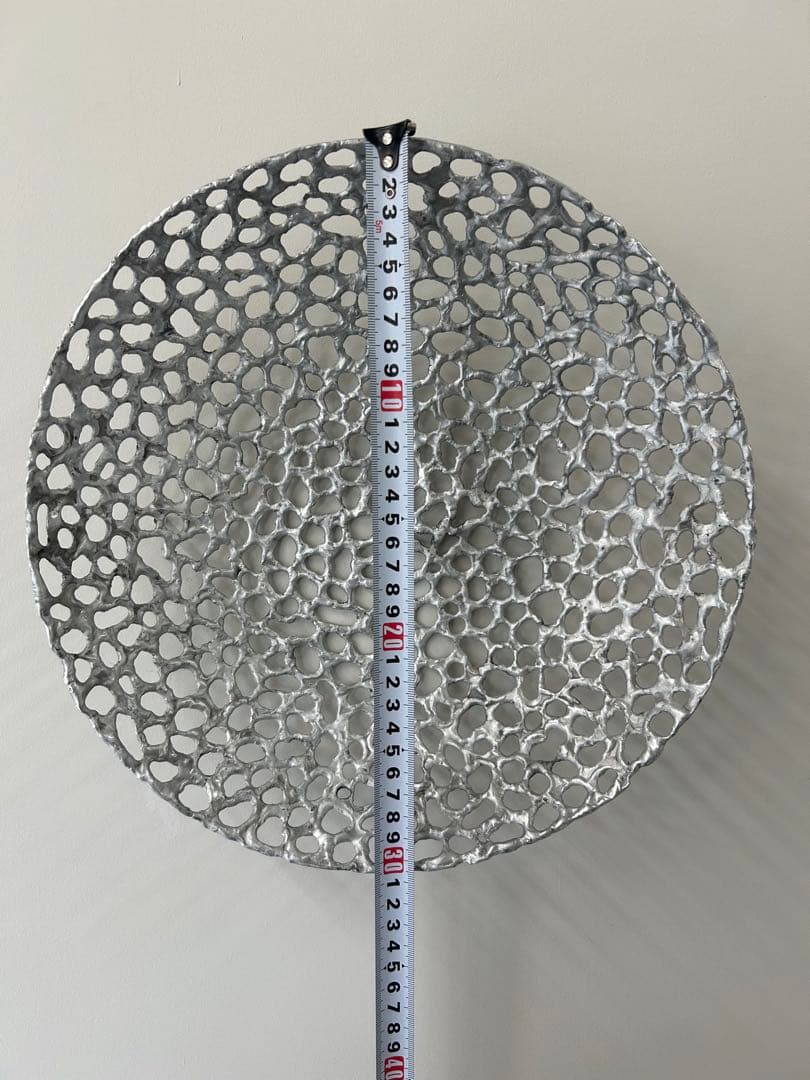 渡辺遼　アルミニウム　皿　壁掛け
