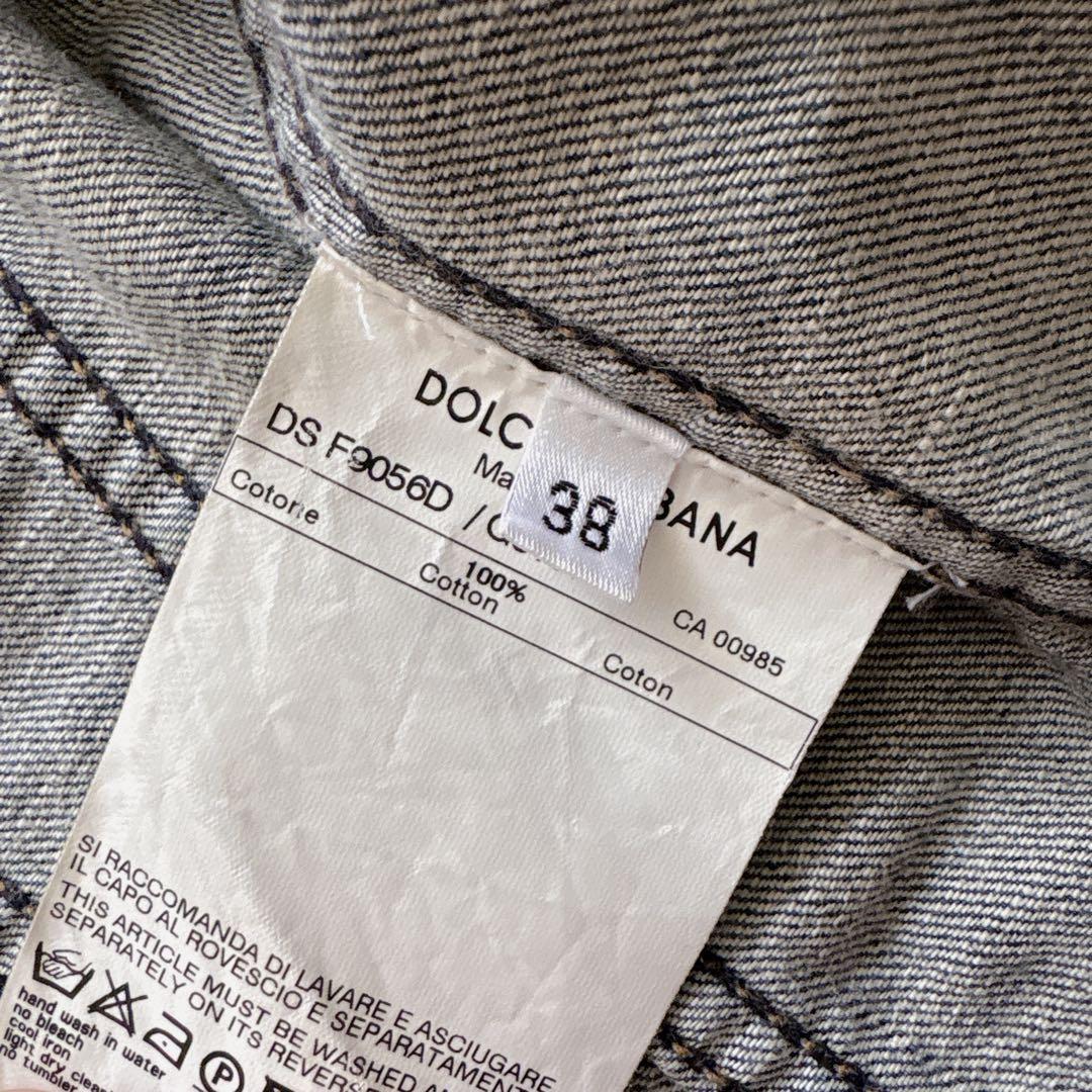 国内正規品DOLCE & GABBANA ブルーデニムジャケット 38 M
