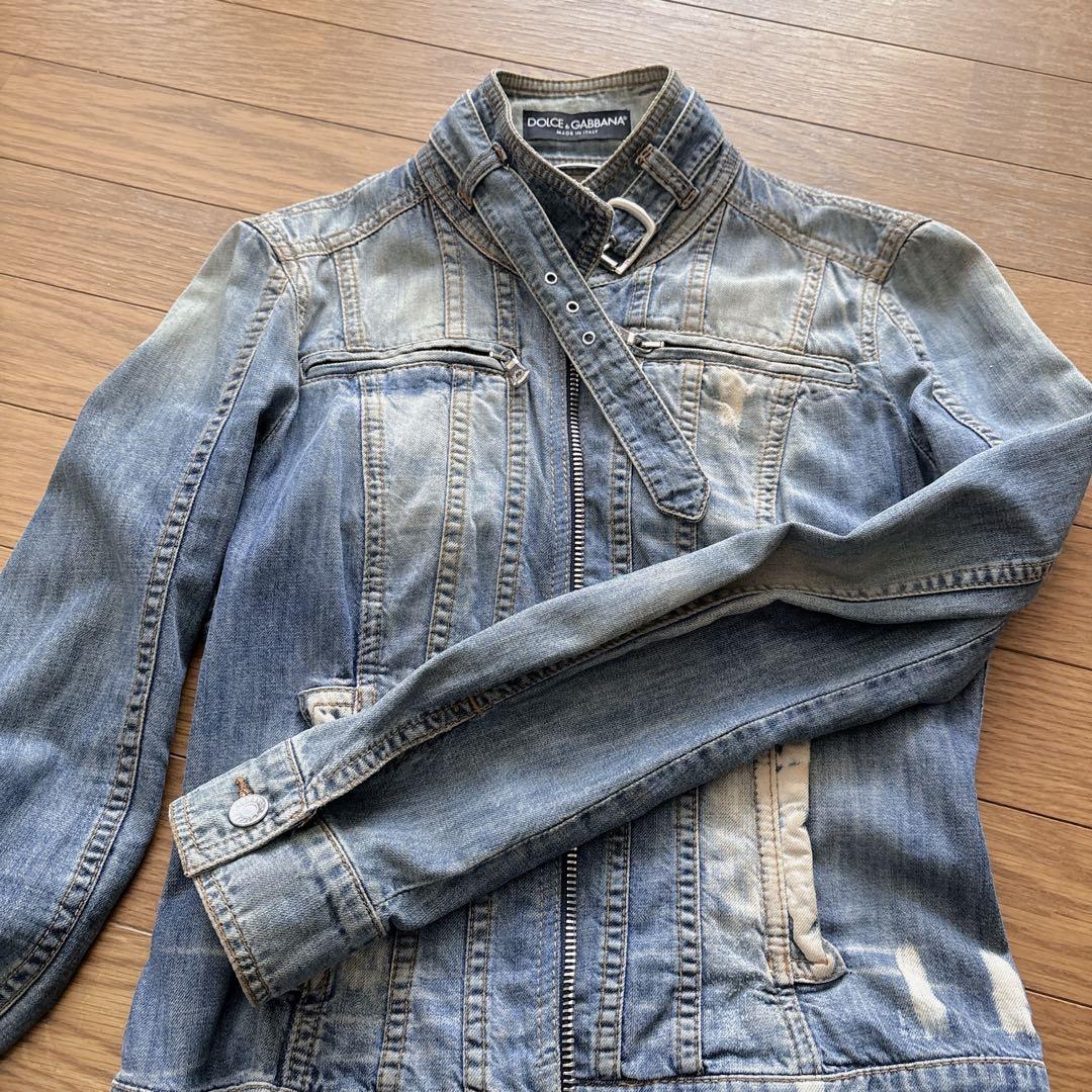 国内正規品DOLCE & GABBANA ブルーデニムジャケット 38 M