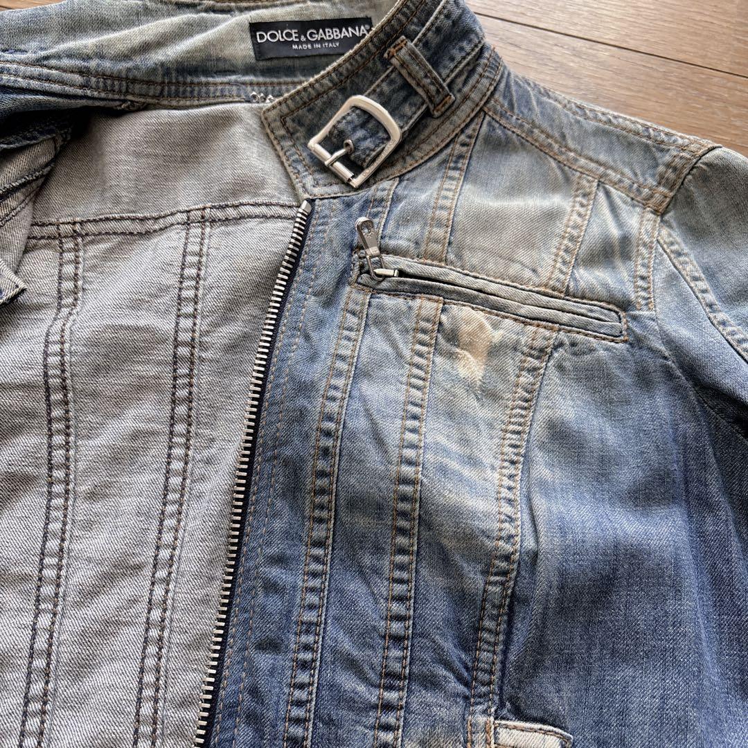国内正規品DOLCE & GABBANA ブルーデニムジャケット 38 M