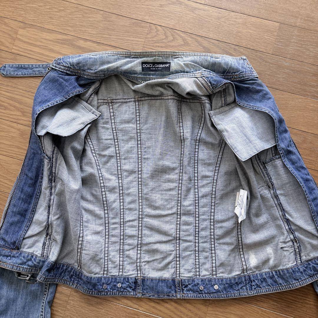 国内正規品DOLCE & GABBANA ブルーデニムジャケット 38 M