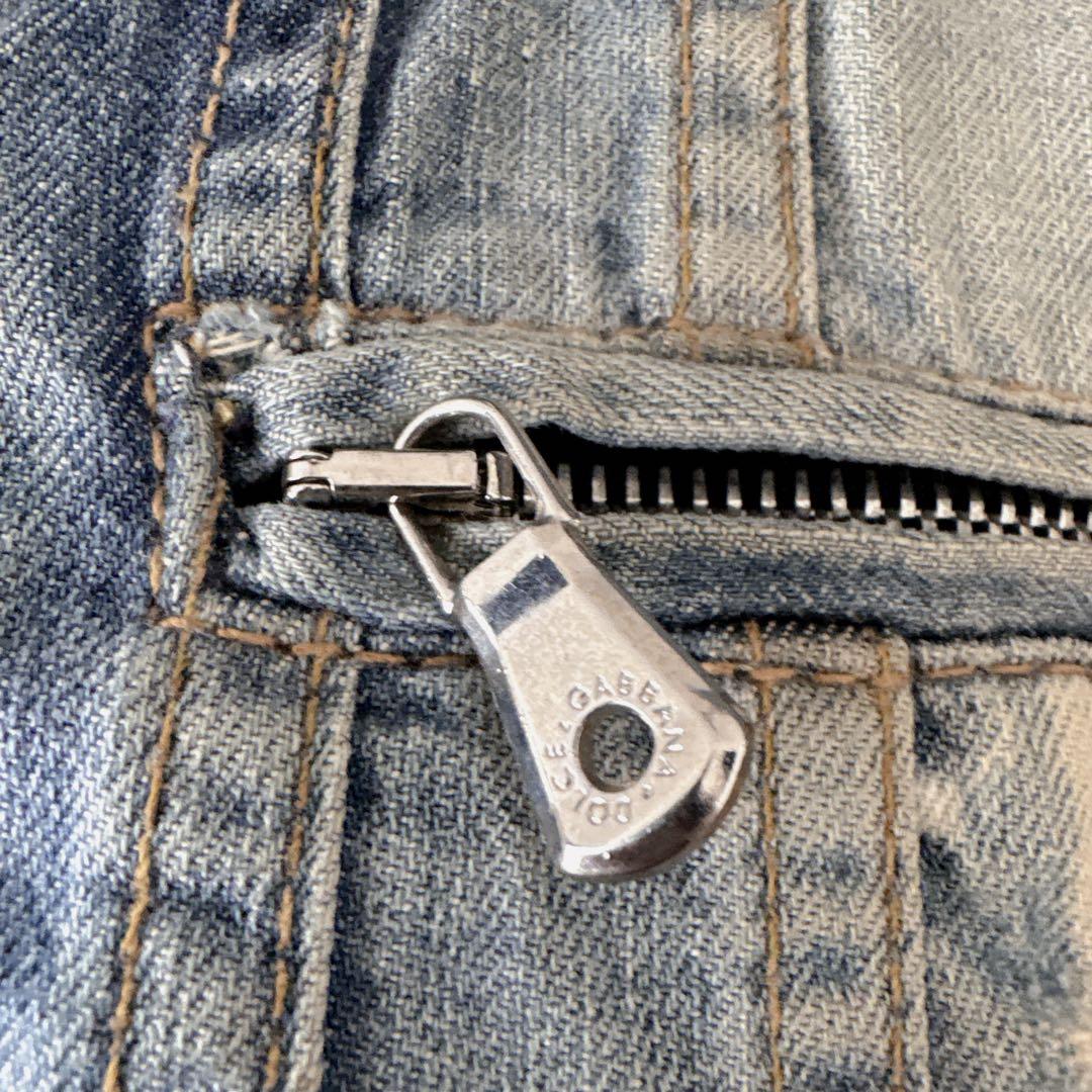 国内正規品DOLCE & GABBANA ブルーデニムジャケット 38 M