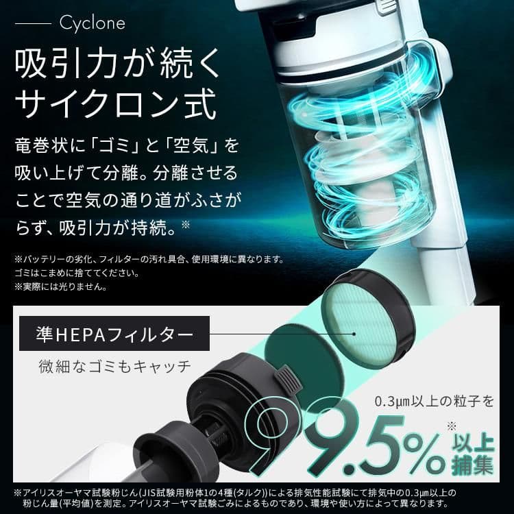 掃除機 コードレス アイリスオーヤマ サイクロン 車内掃除 新品 未使用 B18