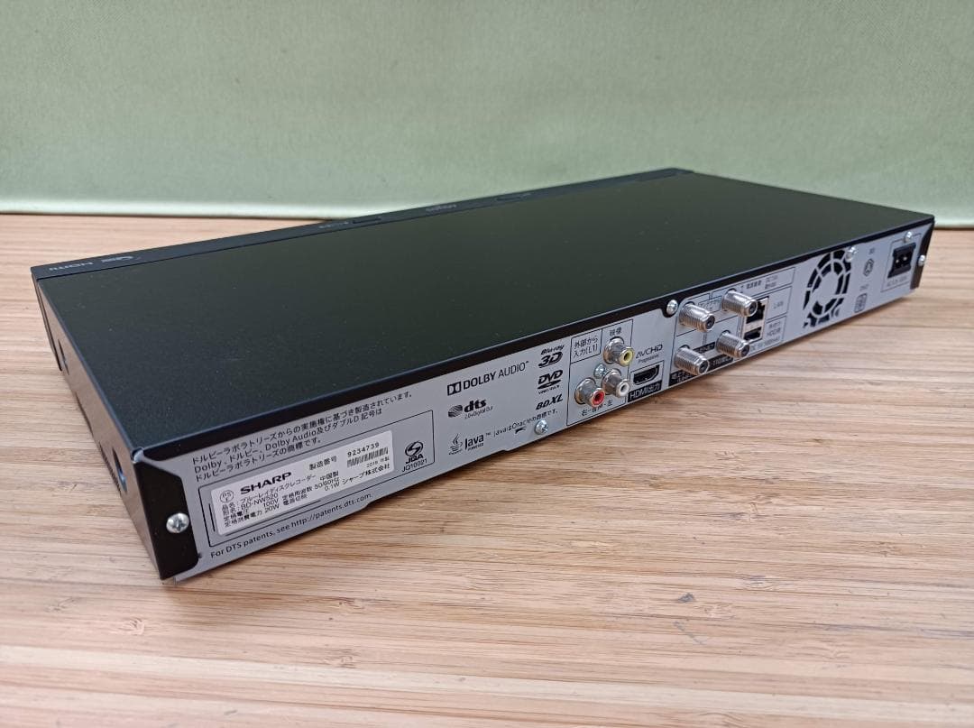 都《KTYSY》SHARP　AQUOS　ブルーレイ　BD-NW520　リモコン付