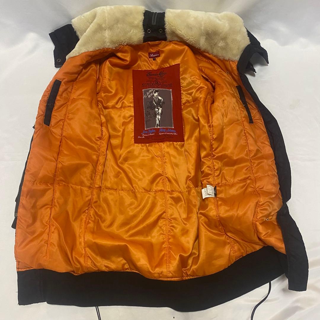 AVIREX N-3B モッズコート Mサイズ アヴィレックス 黒　レースアップ