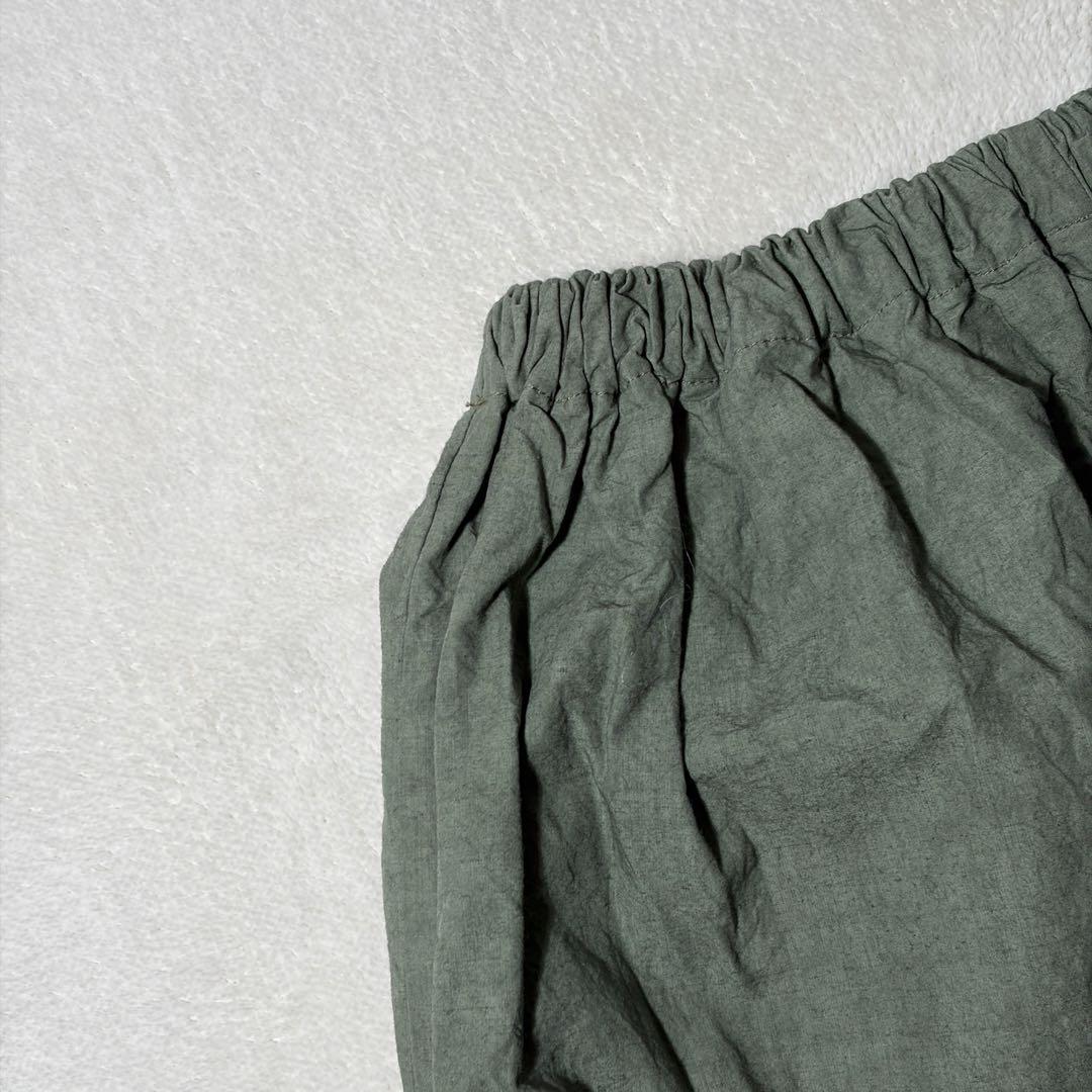 中川政七商店　タイプライター生地のもんぺパンツ　コットンリネン　ゆったり　L