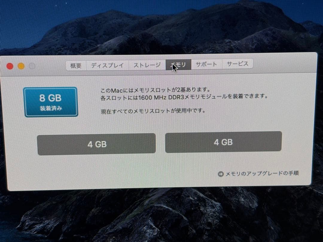 iMac （21.5-inch, Late 2013）メモリ8G HDD 1TB