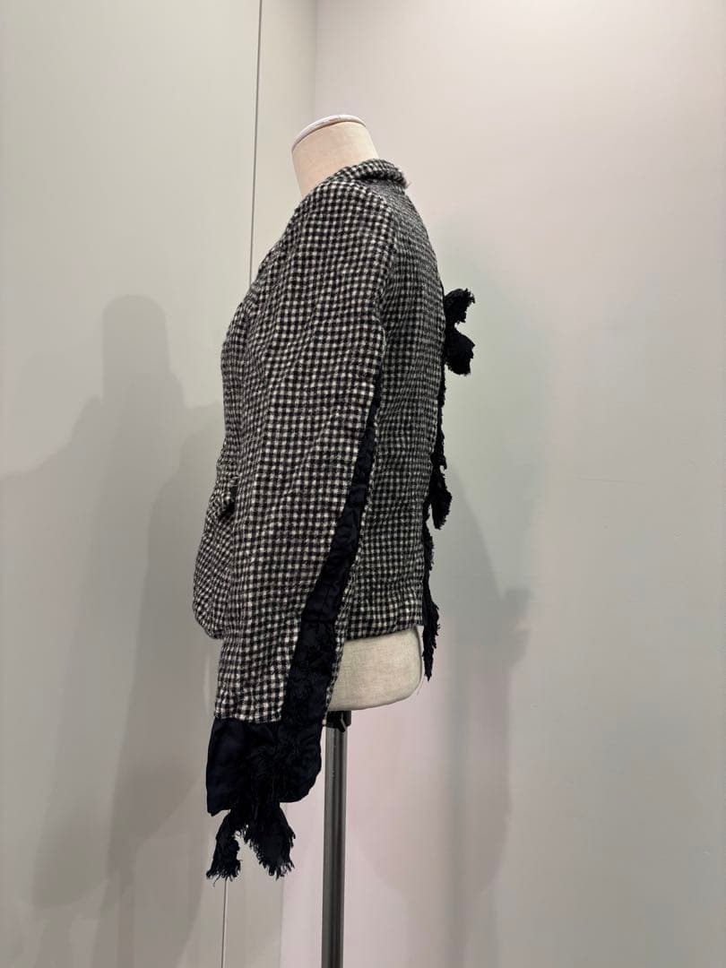 コムデギャルソンコムデギャルソン　チェック柄ジャケット　コムコム　タオ