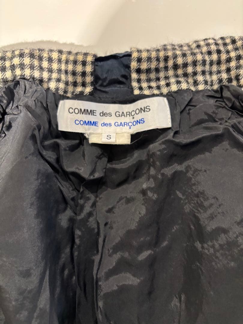 コムデギャルソンコムデギャルソン　チェック柄ジャケット　コムコム　タオ
