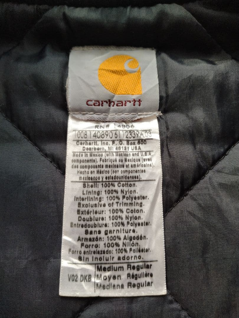 carhartt 00s ダック　ベスト　メキシコ製