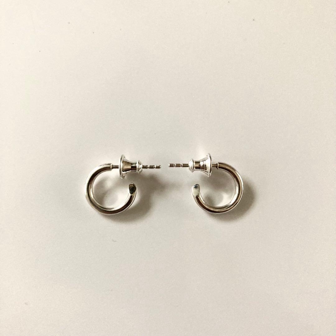 シルバー925 両耳　2.0×13mm ピアス BWL