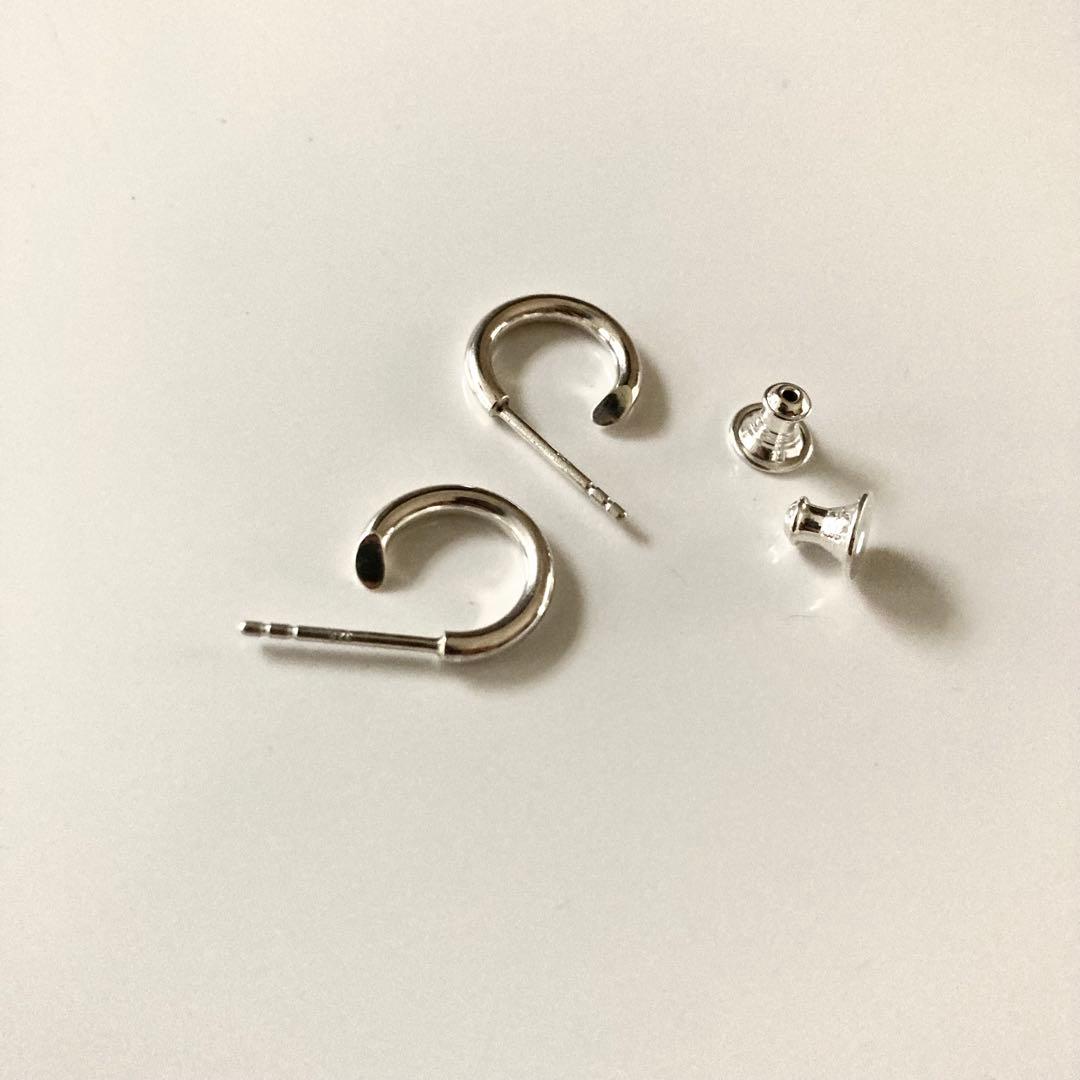 シルバー925 両耳　2.0×13mm ピアス BWL