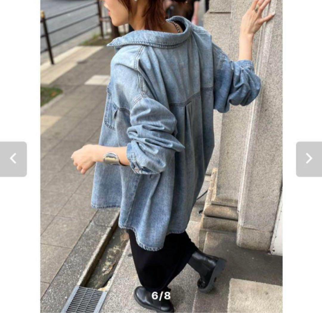 【新品タグ付き】cafune カフネ デニム オーバーシャツ ジャケット