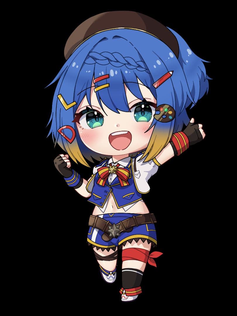 プロ手描き色紙 オリジナルアートキャラクター 声優ボイス おまけシール付き