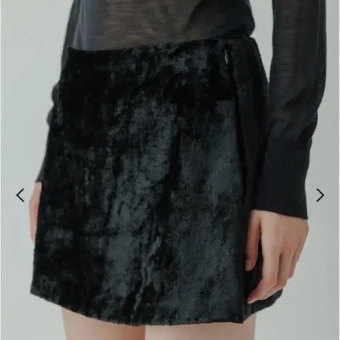 ё yo biotop Velvet mini skirt
