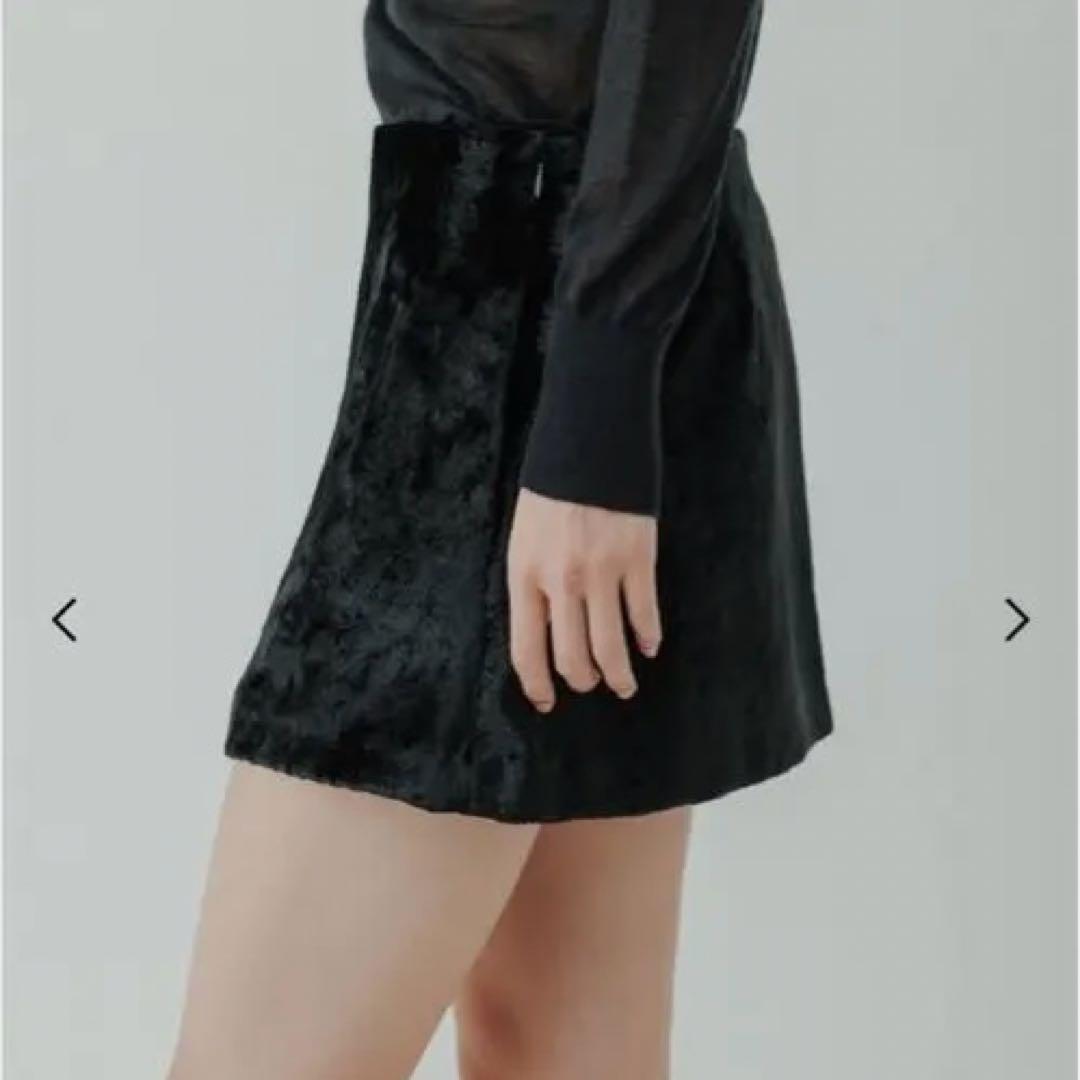 ё yo biotop Velvet mini skirt