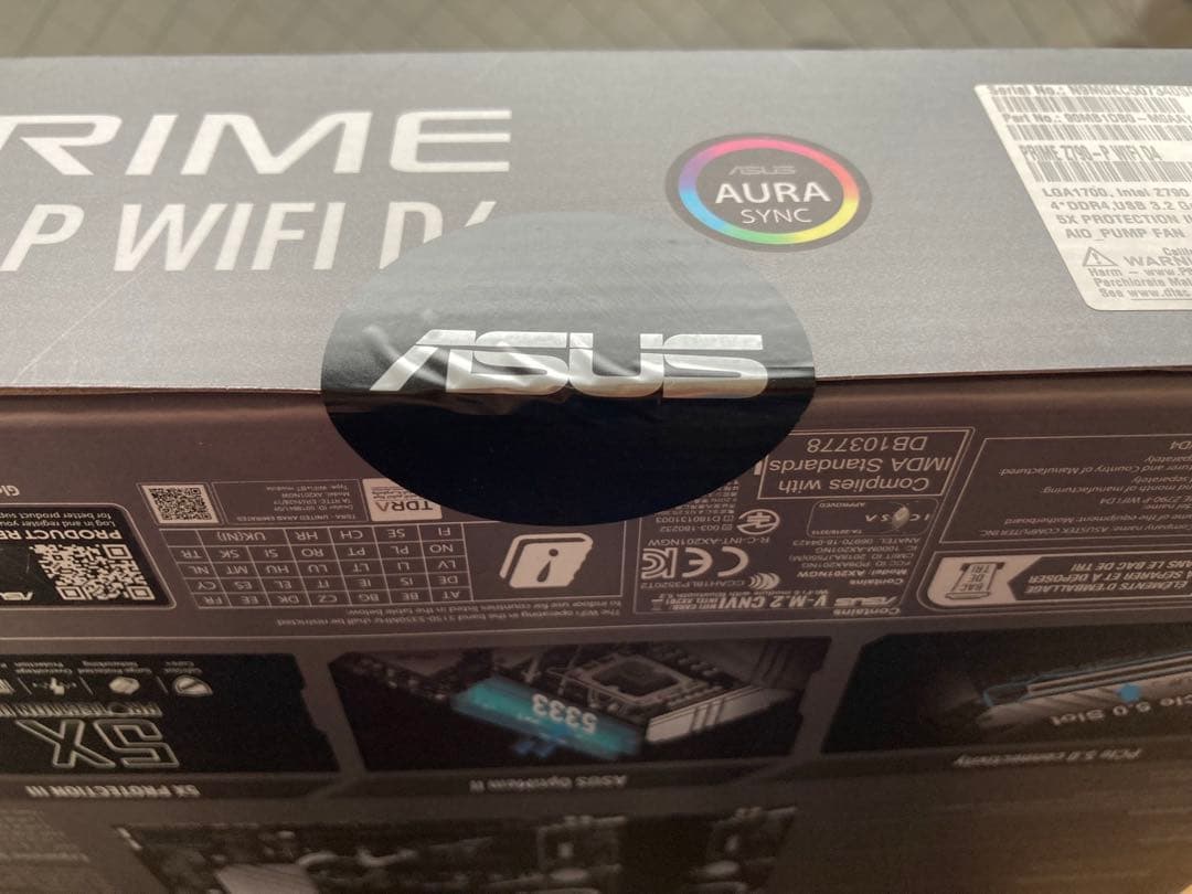 ☆新品未開封品☆ASUS PRIME Z790-P WIFI D4 マザーボード
