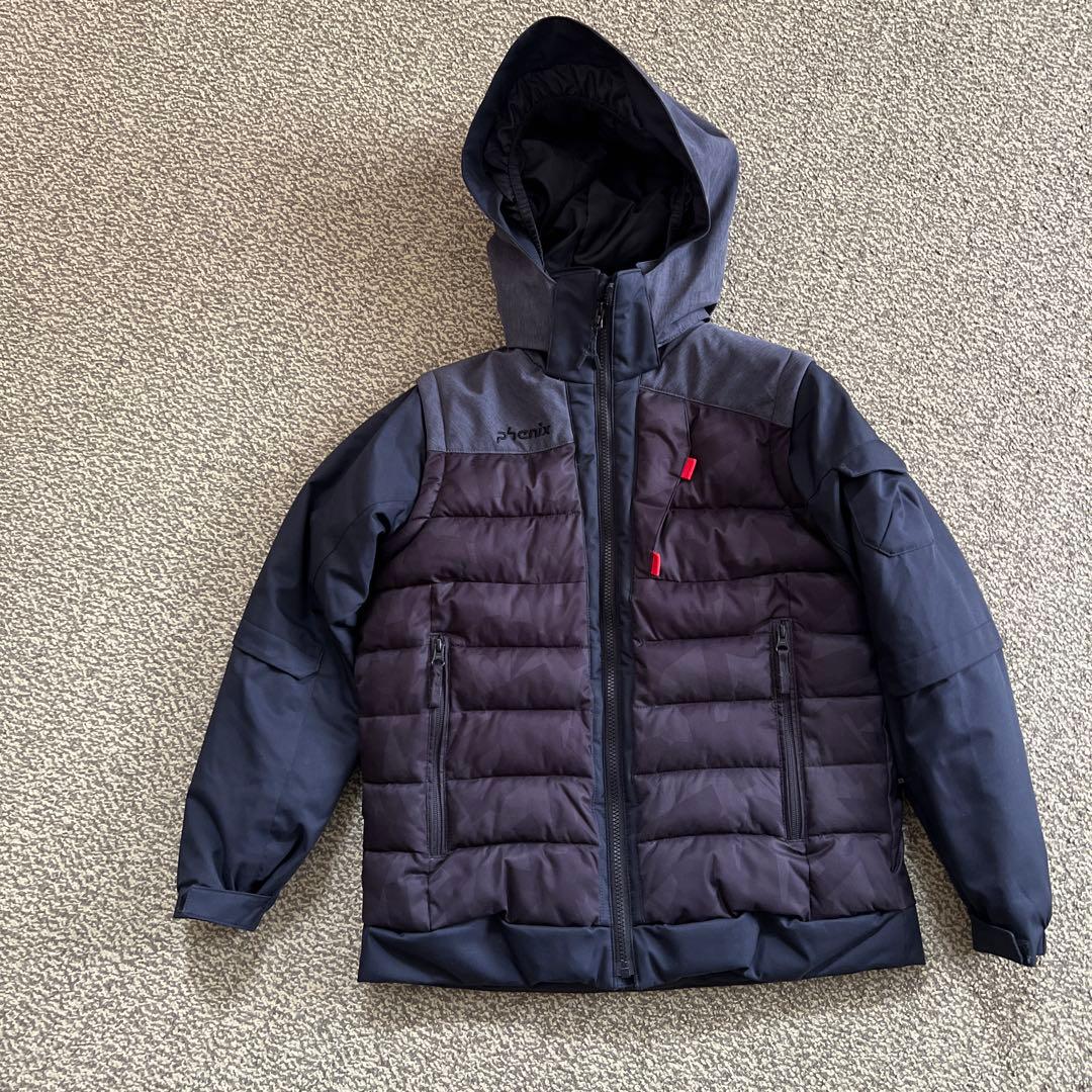 Phenix スキーウェアセット（赤系パンツ・黒系のジャケット） 135-155