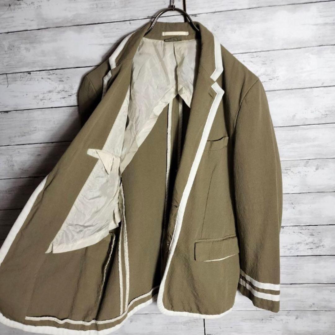 AD07 コムデギャルソンオムプリュス テーラードジャケット バイカラー ウール