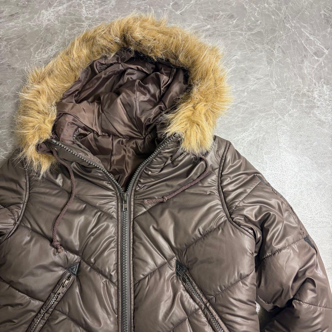 y2k 00s 短丈　ファー　中綿ジャケット　グランジ フェアリーグランジ