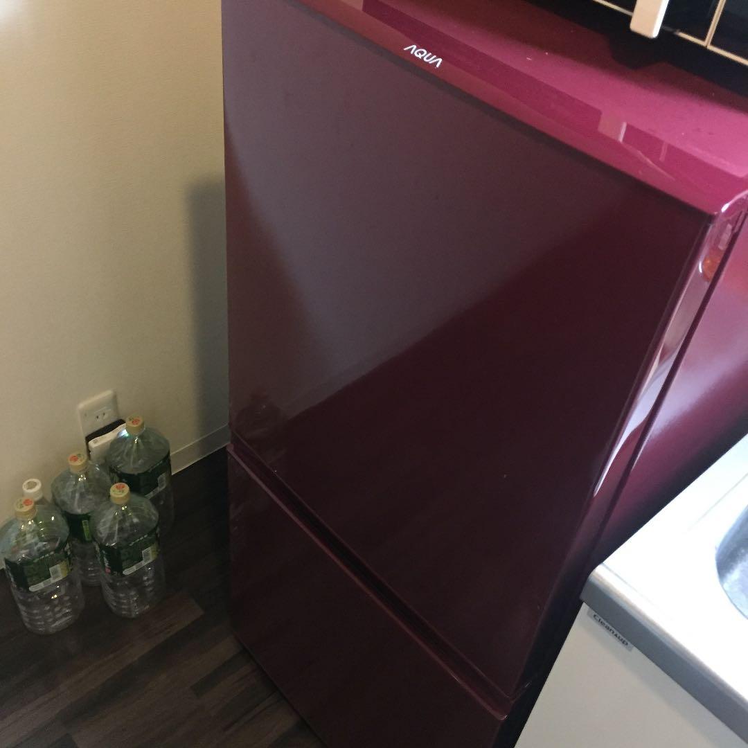 157㍑AQUA冷蔵庫&日立レンジ 送込