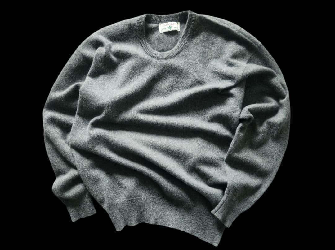 トップス 90s Scottish Pure Cashmere Sweater Gray