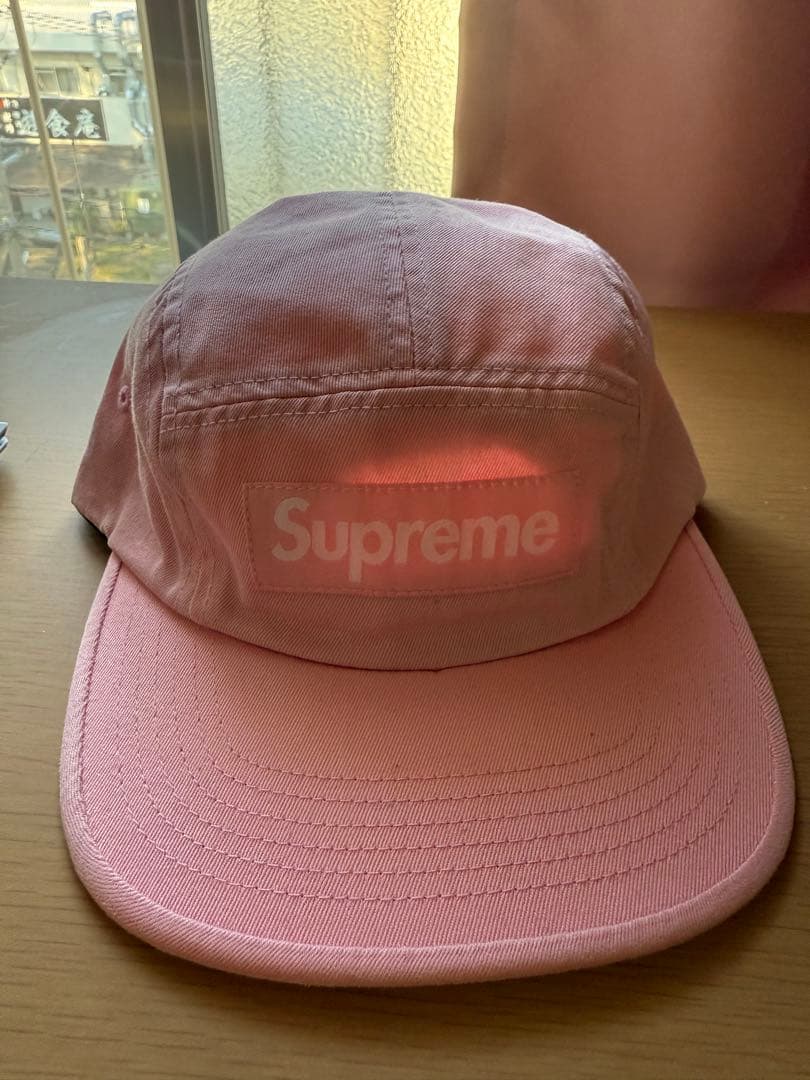 Supreme ピンク ワークキャップ