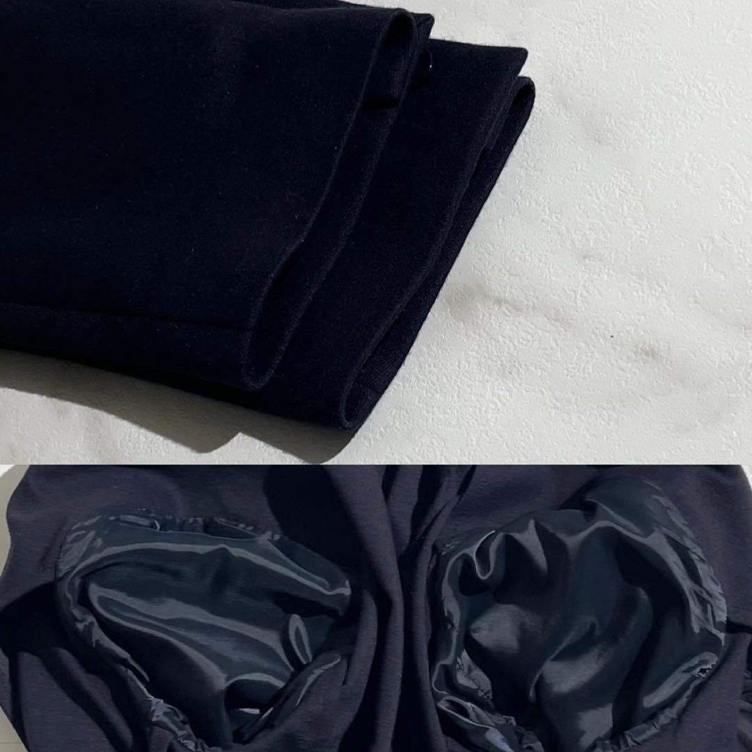 美品 LARDINI easy wear 新ロゴ スーツ ストレッチ ネイビー